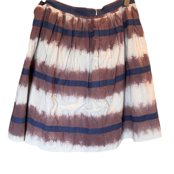 Edme & Esyllte  Striped Brown and Blue Women's Skirt size 6 - Picture 2 of 7